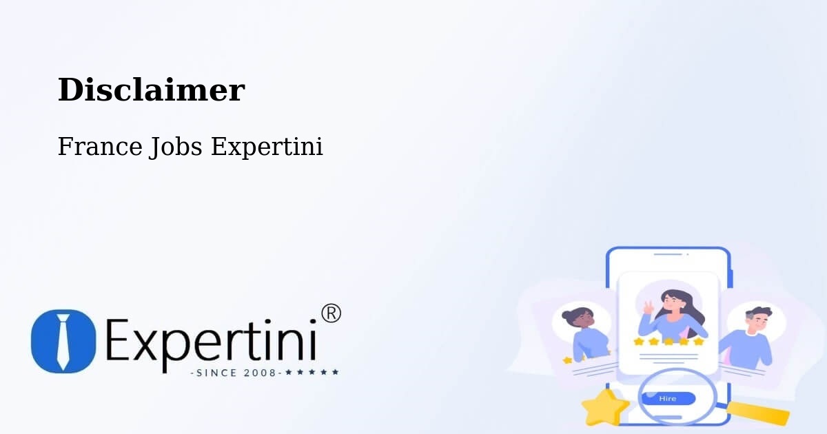 Disclaimer – La Verrie - France Jobs Expertini